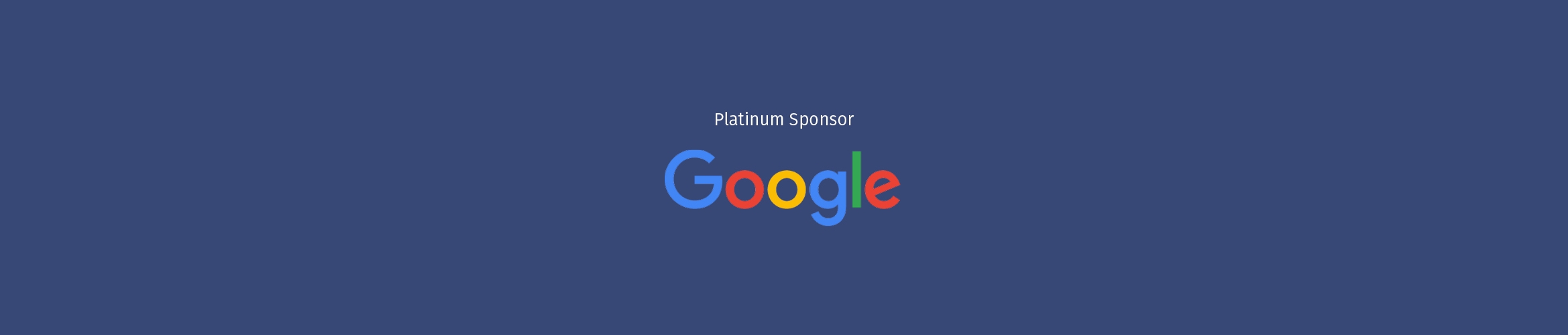 Platinum Sponsor Google