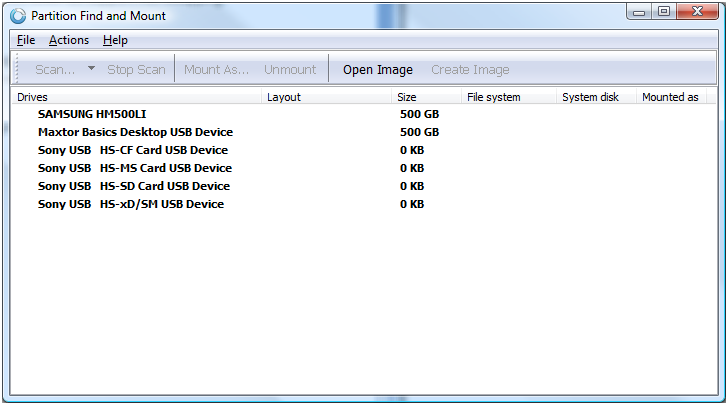 partition find and mount pro serial