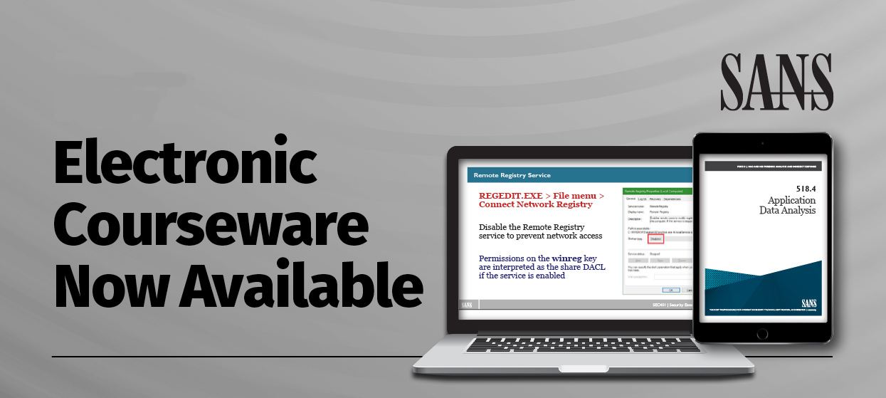 SANS Electronic Courseware Now Available