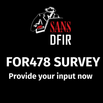 SANS DFIR FOR478 Survey logo