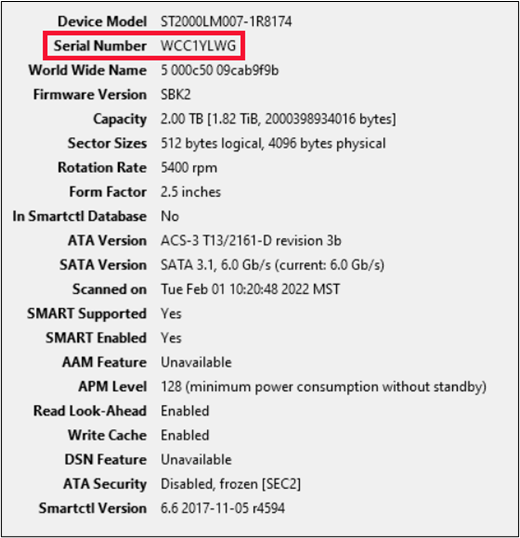 Verify Usb Drive Serial Number Lopteit