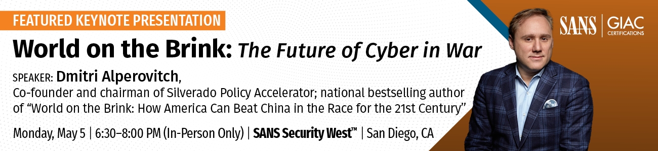 Keynote Security West 2025