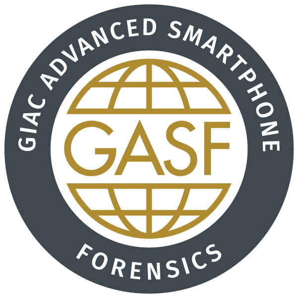 GIAC Advanced Smartphone Forensics Certification (GASF) icon