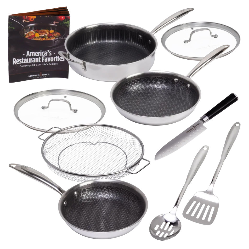 10pc Copper Chef Cookware $40 at Brad's Deals
