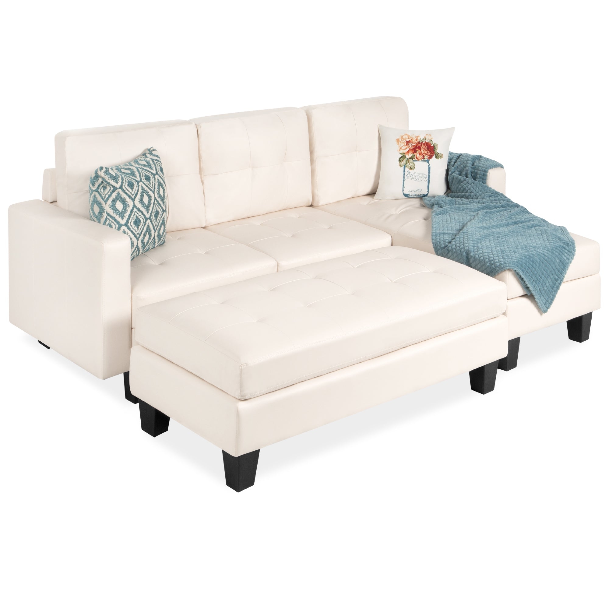 Custom Sofa with Ottoman 450 at Brad's Deals