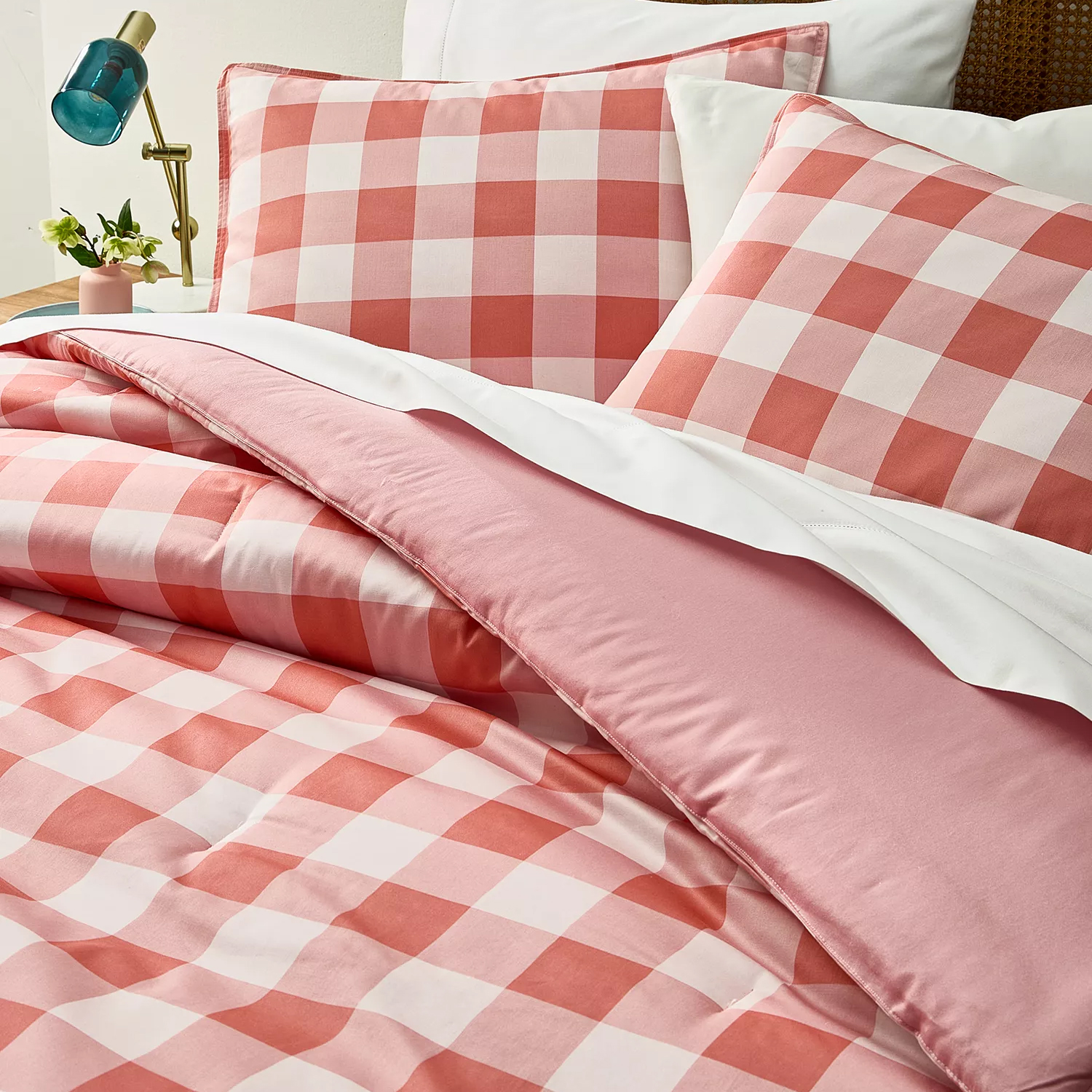 Revamp your room with this Arch Studio 3-Piece Gingham 100% Cotton Comforter Set, which drops from $200 to $49.93 in the queen size at Macy's. Similar sets start elsewhere for $85 or more. It's also available in the twin for $39.93 or king for $59.93. This highly rated set is praised for its beauty and comfort, not to mention the versatility of it being reversible . Log into your free Macy's Rewards account to get free shipping at $39. Otherwise, shipping adds $10.95 on orders below $49. Some merchandise is final sale, so no returns, exchanges, or price adjustments are allowed.