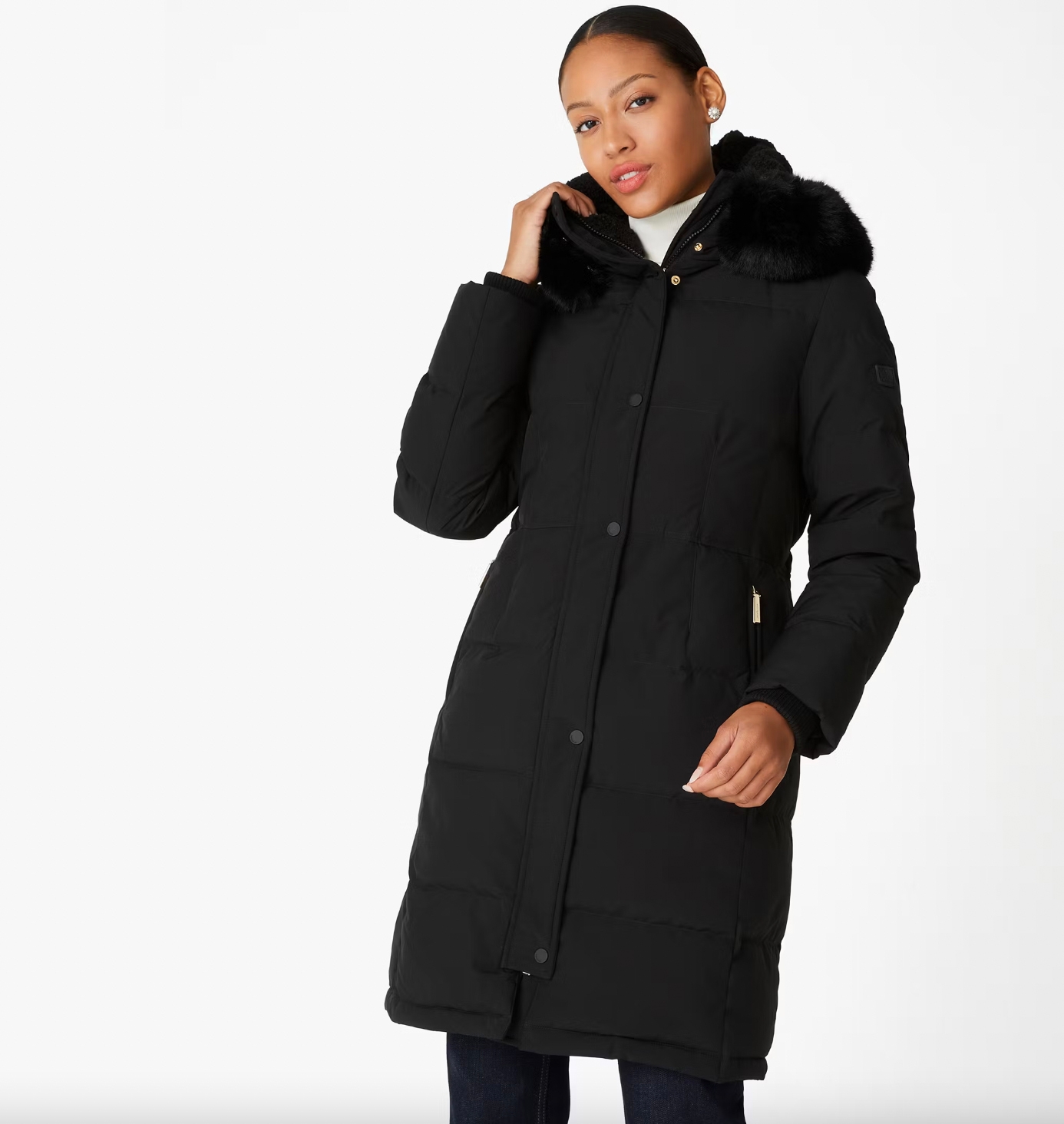 Kate spade outlet Winter down jacket black coat