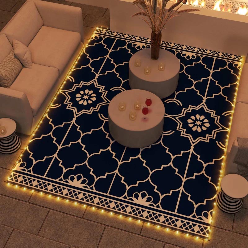12' x 9' Outdoor Rug with LED Lights $70 at Brad's Deals