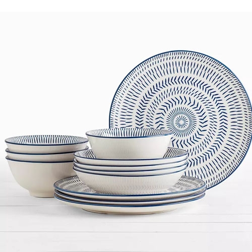 12pc Ceramic Dinnerware Set 25 at Brad's Deals