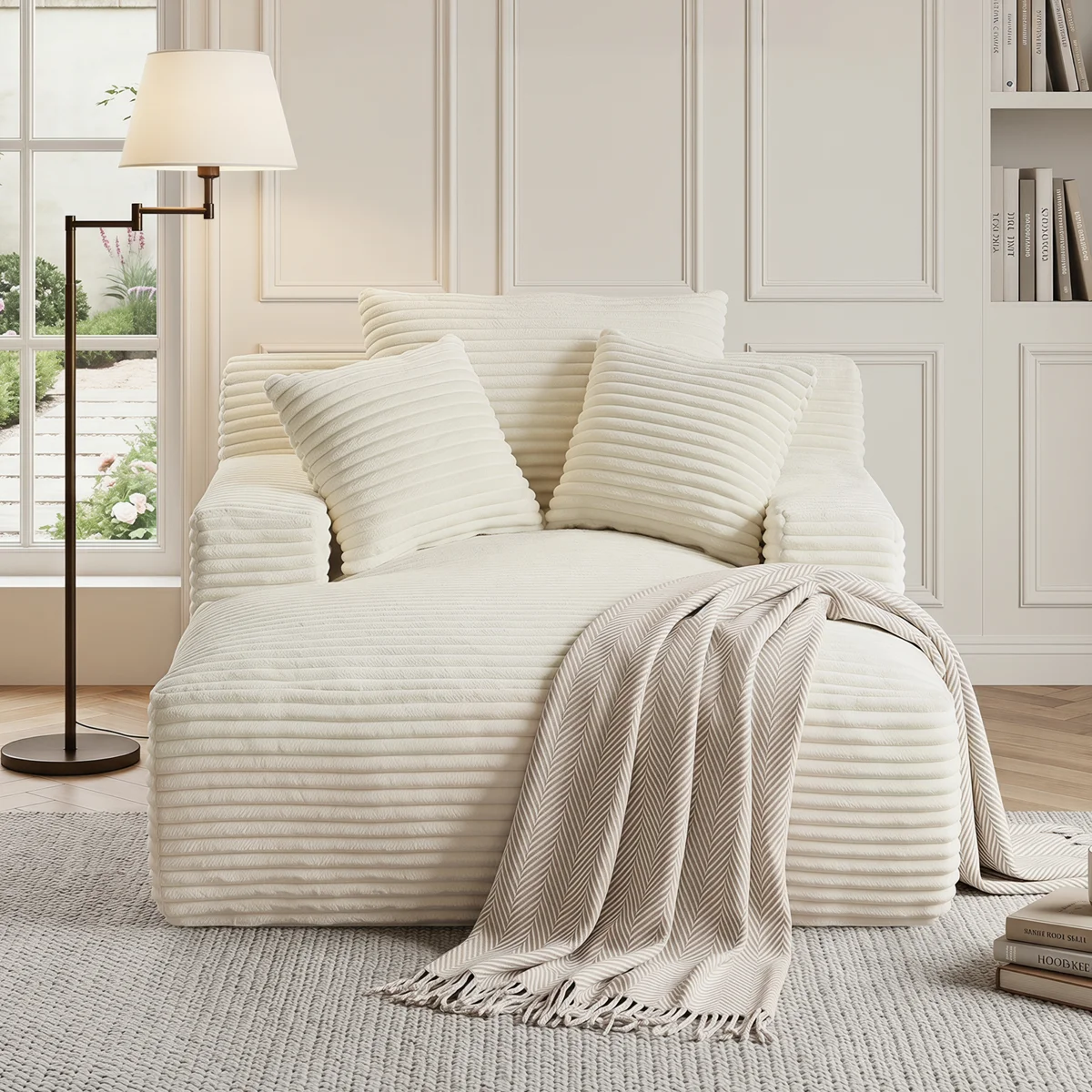Oversized Corduroy Sleeper Sofa $240 at Brad's Deals