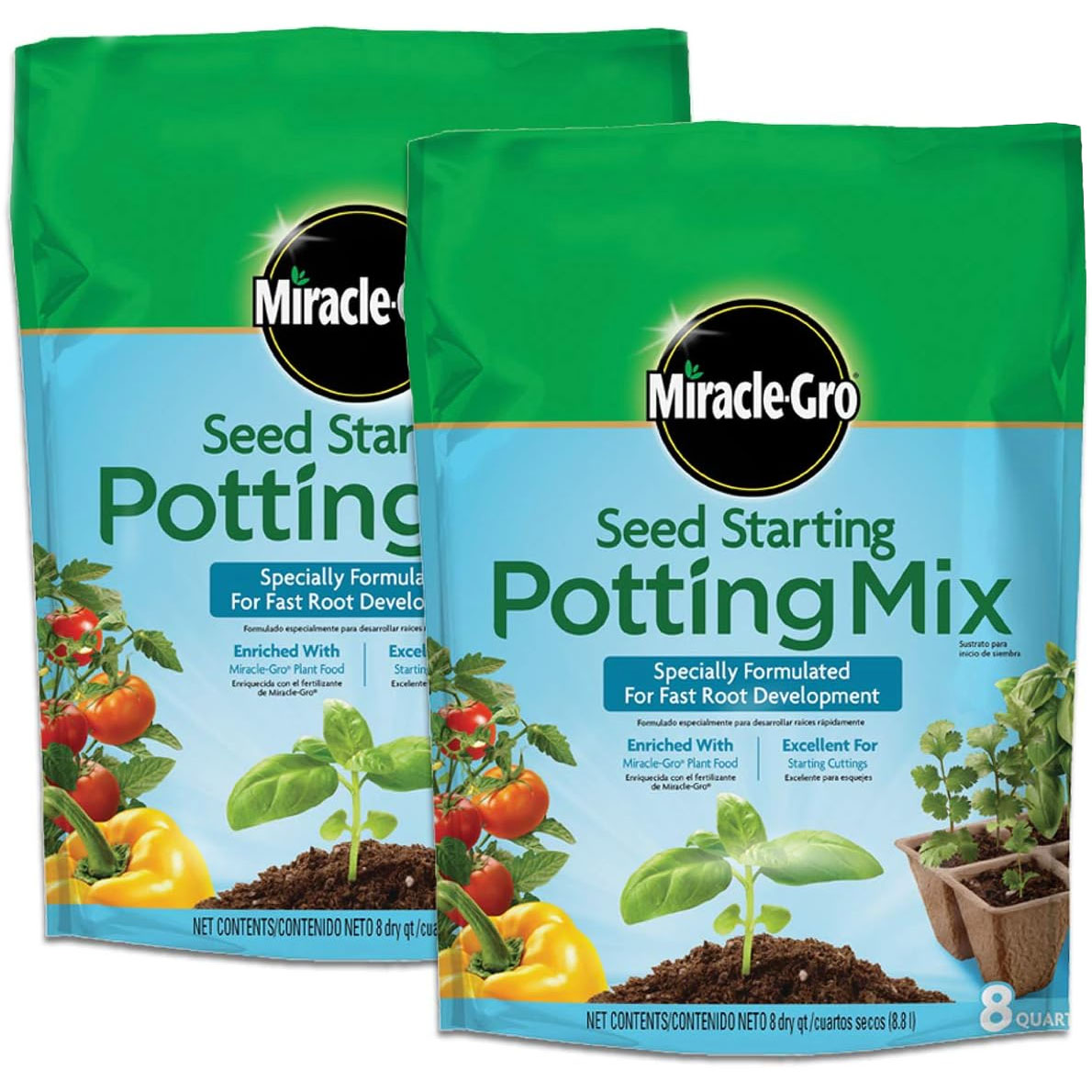 2pk Miracle-Gro Potting Mix $10