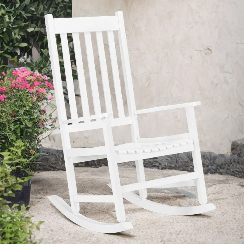 Solid Wood Outdoor Rocking Chair $62 at Brad's Deals