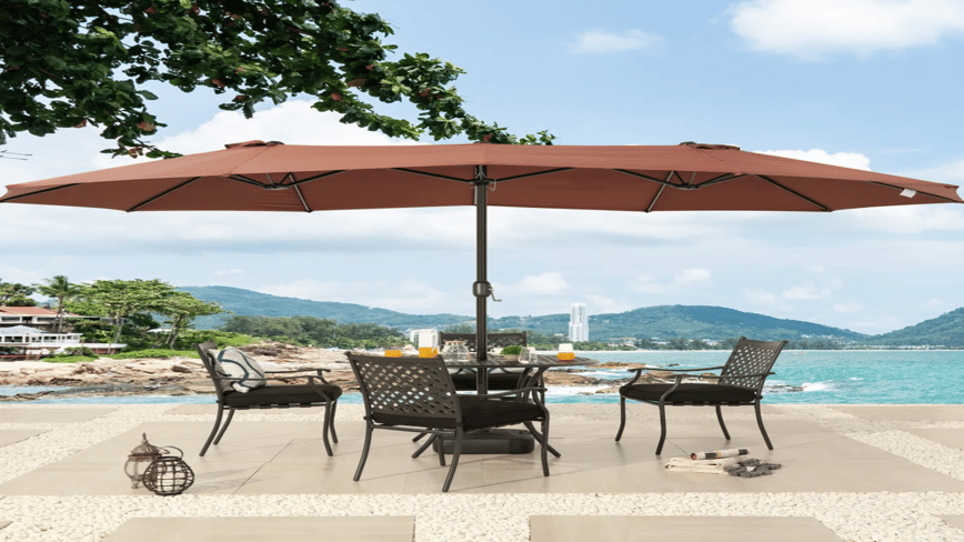 bradsdeals patio umbrella Ultra Large Unrivaled in its size and beauty Business & Pleasure Co. The