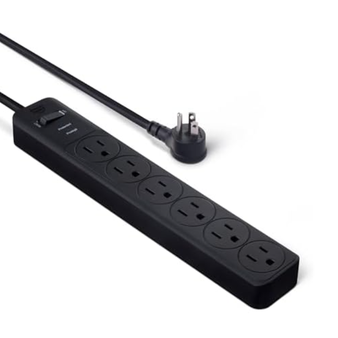 Amazon Basics 6-Outlet Surge Protector $7 at Brad's Deals