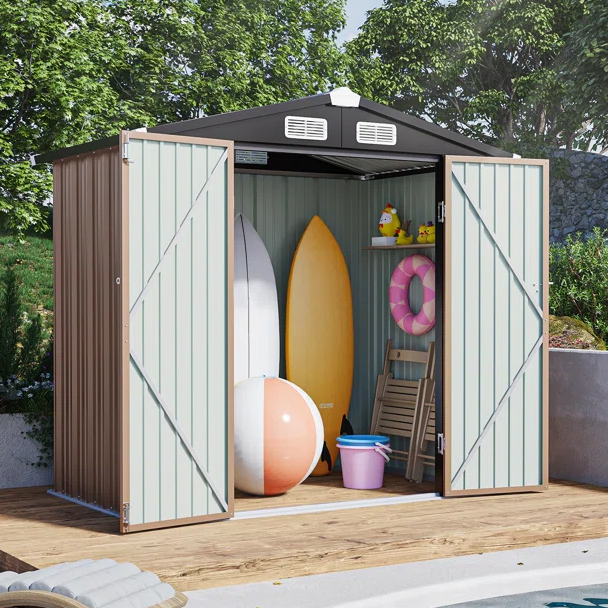 6' x 4' Metal Storage Shed $154 at Brad's Deals
