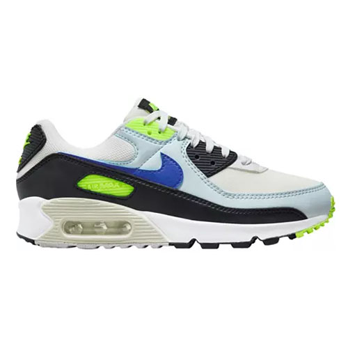blue and neon green air max