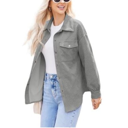 Women's Shacket with Pockets $15 at Brad's Deals