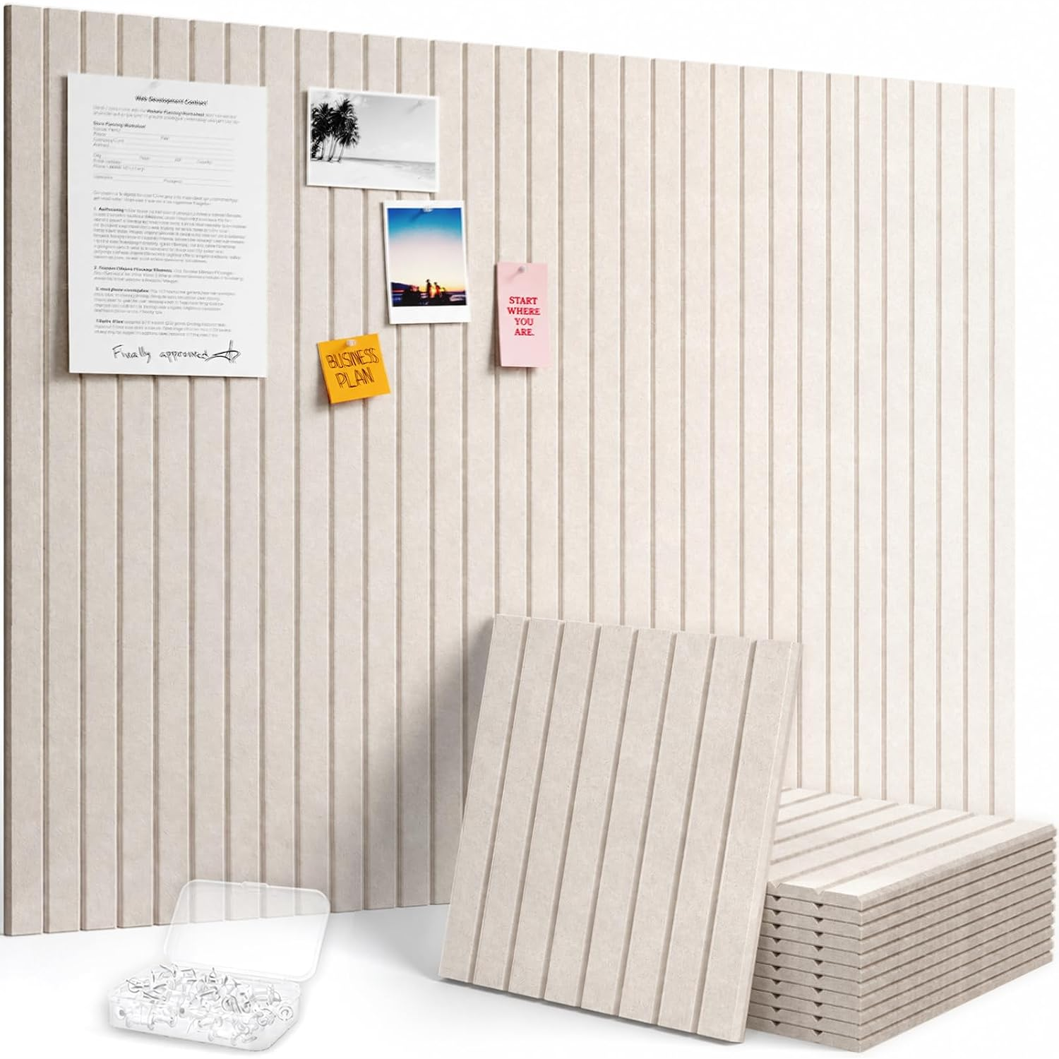 48" x 36" Adhesive Bulletin Board Set $25