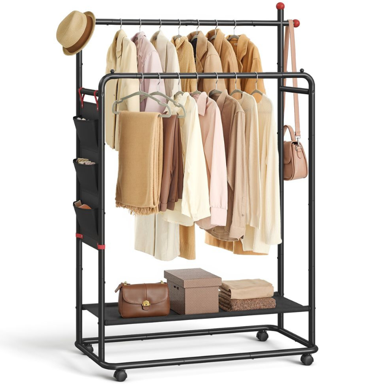 Rolling Clothing Rack $41 at Brad's Deals