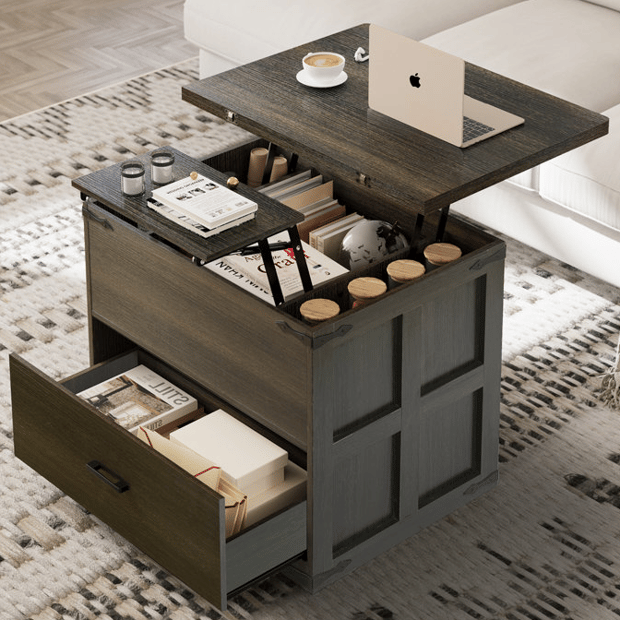 Farmhouse Lift-Top Storage Table $120 at Brad's Deals
