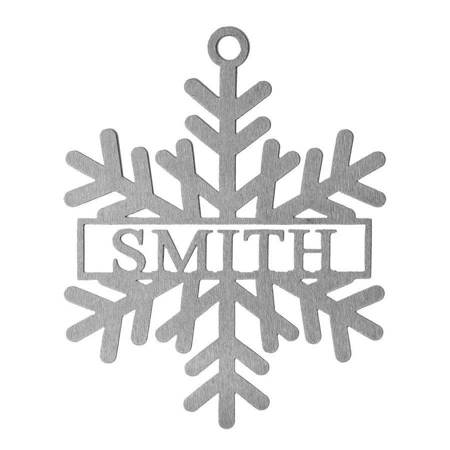 Custom Snowflake Name Sign $30 at Brad's Deals