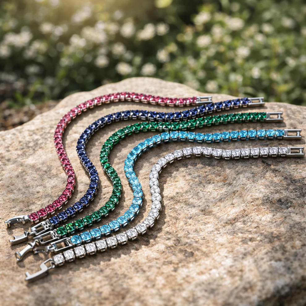 Lab-Created Tennis Bracelets $14 at Brad's Deals