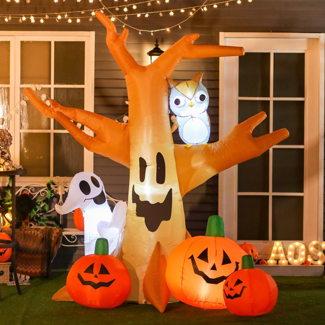 Light-Up Inflatable Halloween Tree $38 at Brad's Deals