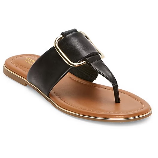 Liz claiborne black sandals hotsell