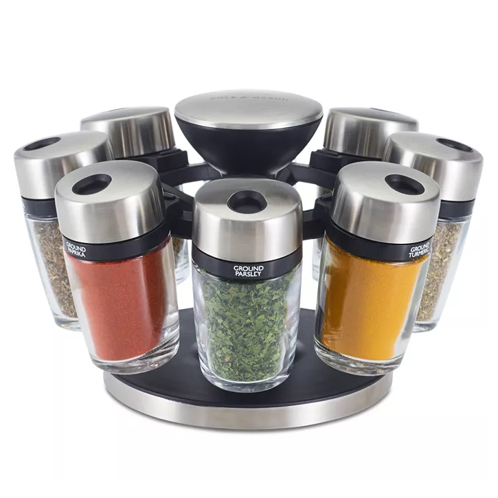 Rotating Spice Rack with 8 Spices $35 at Brad's Deals