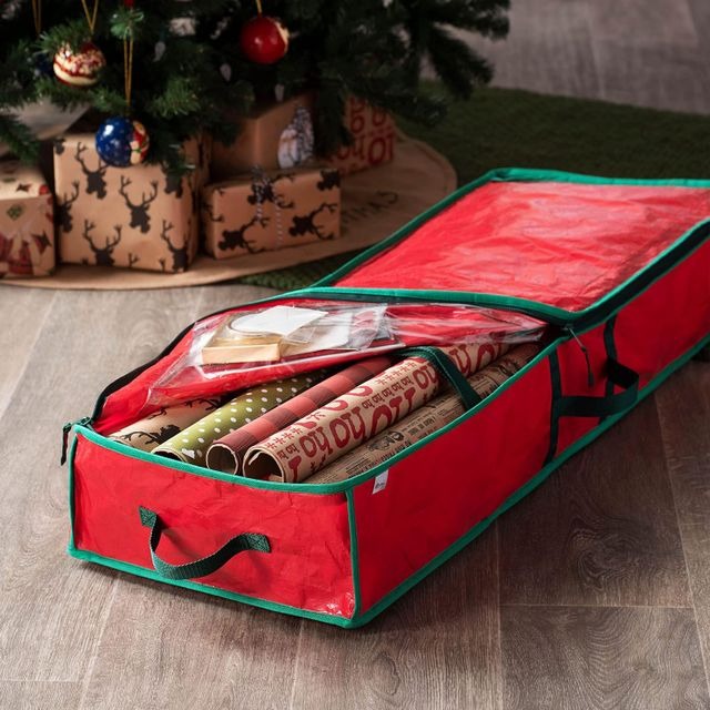 Wrapping Paper Storage Bin Organizer $9 at Brad's Deals