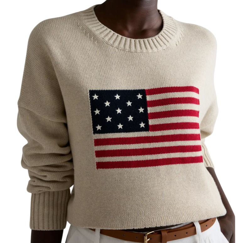Luxury American Flag Sweater $50