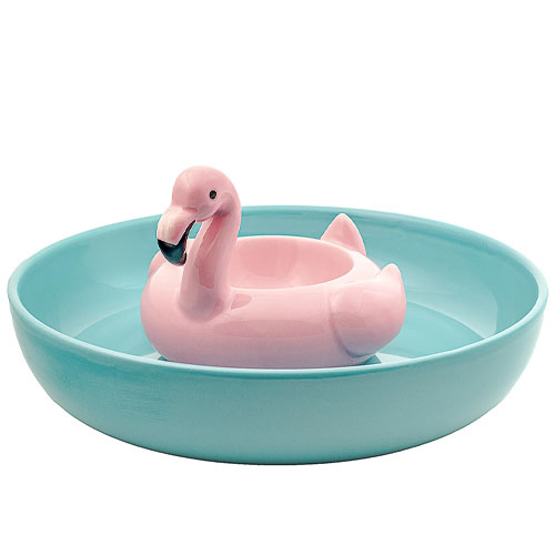 Flamingo Pool Float Chip & Dip Bowl $15 at Brad's Deals