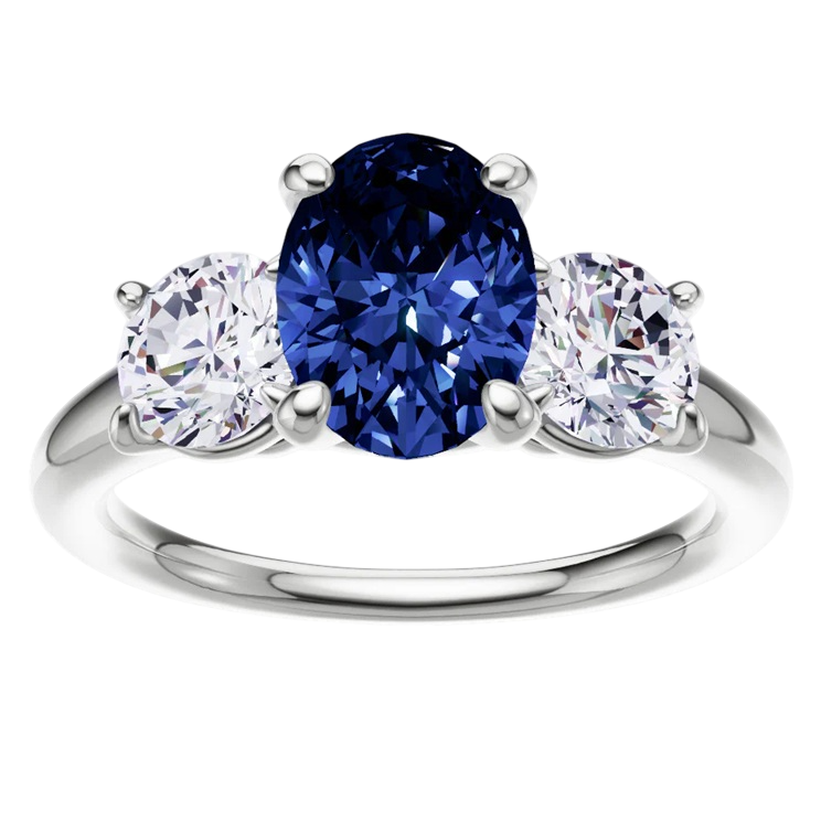 2ct Sapphire & Diamond Ring $369 at Brad's Deals