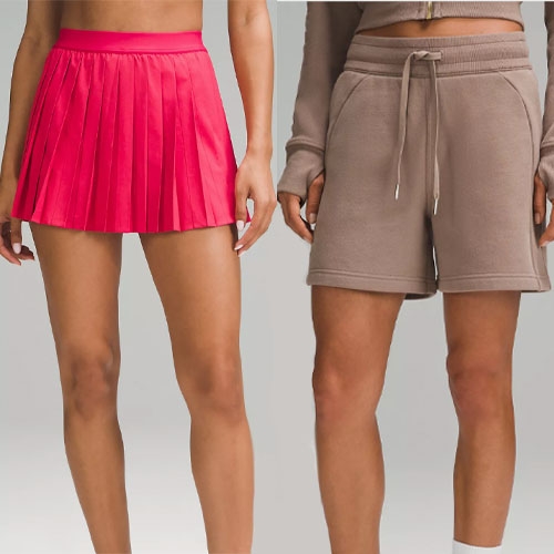 Lululemon pleated shorts deals