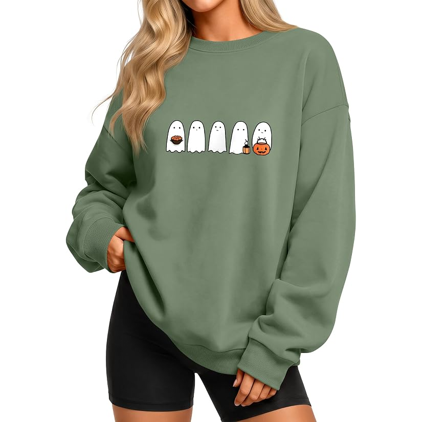 Cute Ghost Sweatshirts for $19 Or Less at Brad's Deals