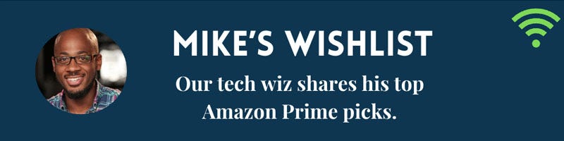 Banner promoting a wishlist on Amazon focusing on electronic items.