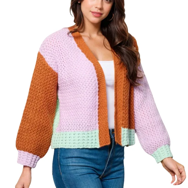 Knit Colorblock Cardigan $20 at Brad's Deals