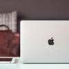 Macbook and Apple products on desk