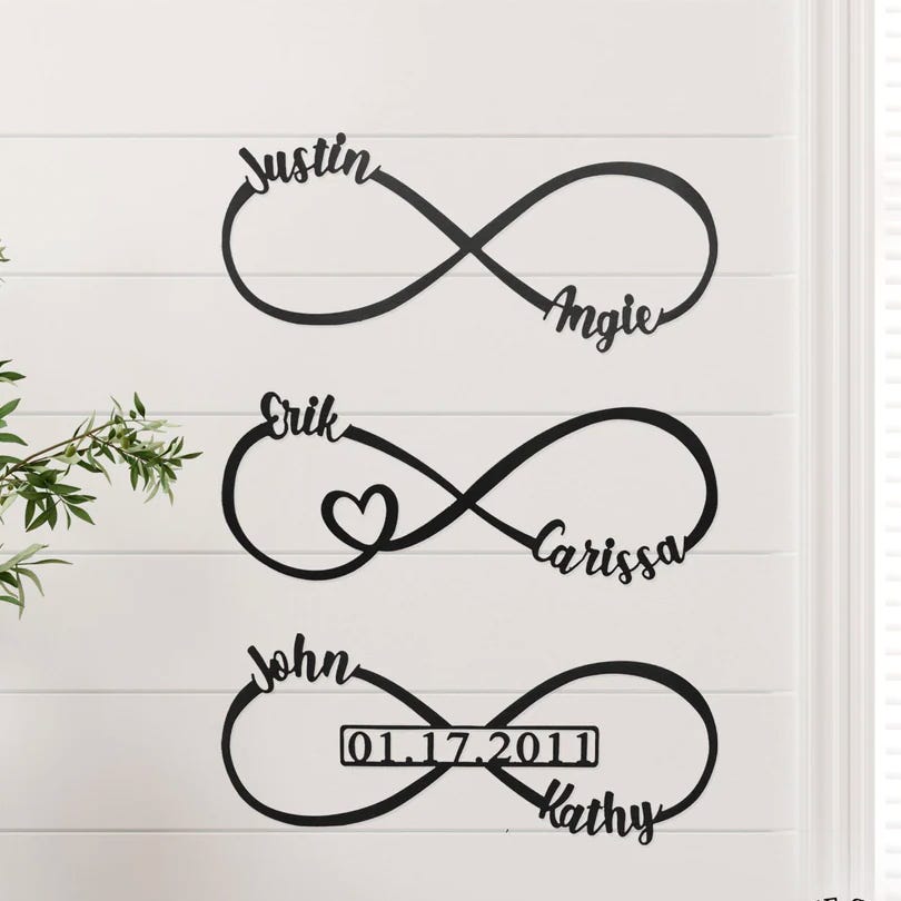 Custom Infinity Sign $24 Shipped