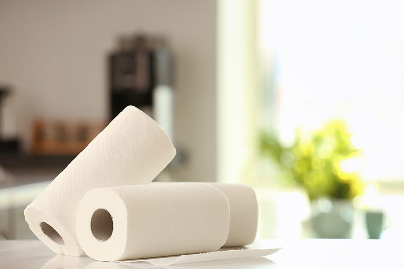rolls of paper towel