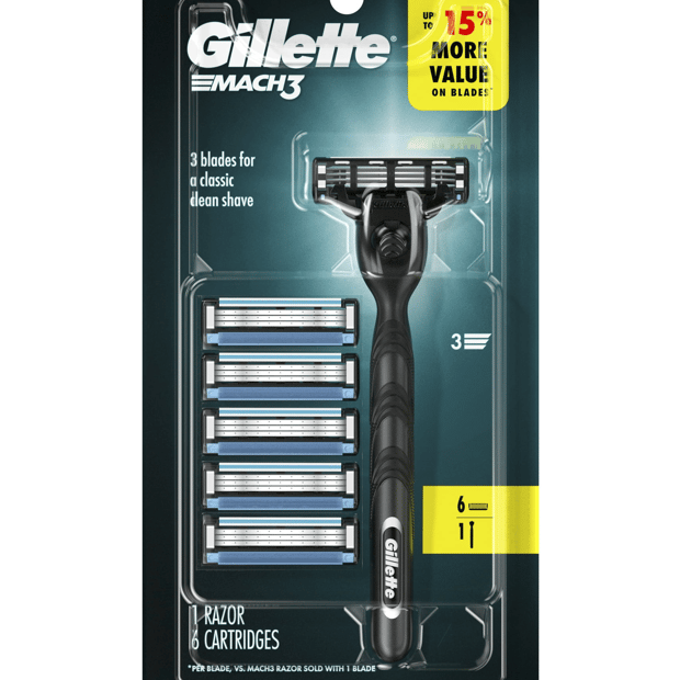 Gillette Spectre Razor Gillette Razor with 6 Blade Refills $16 at Brad's Deals