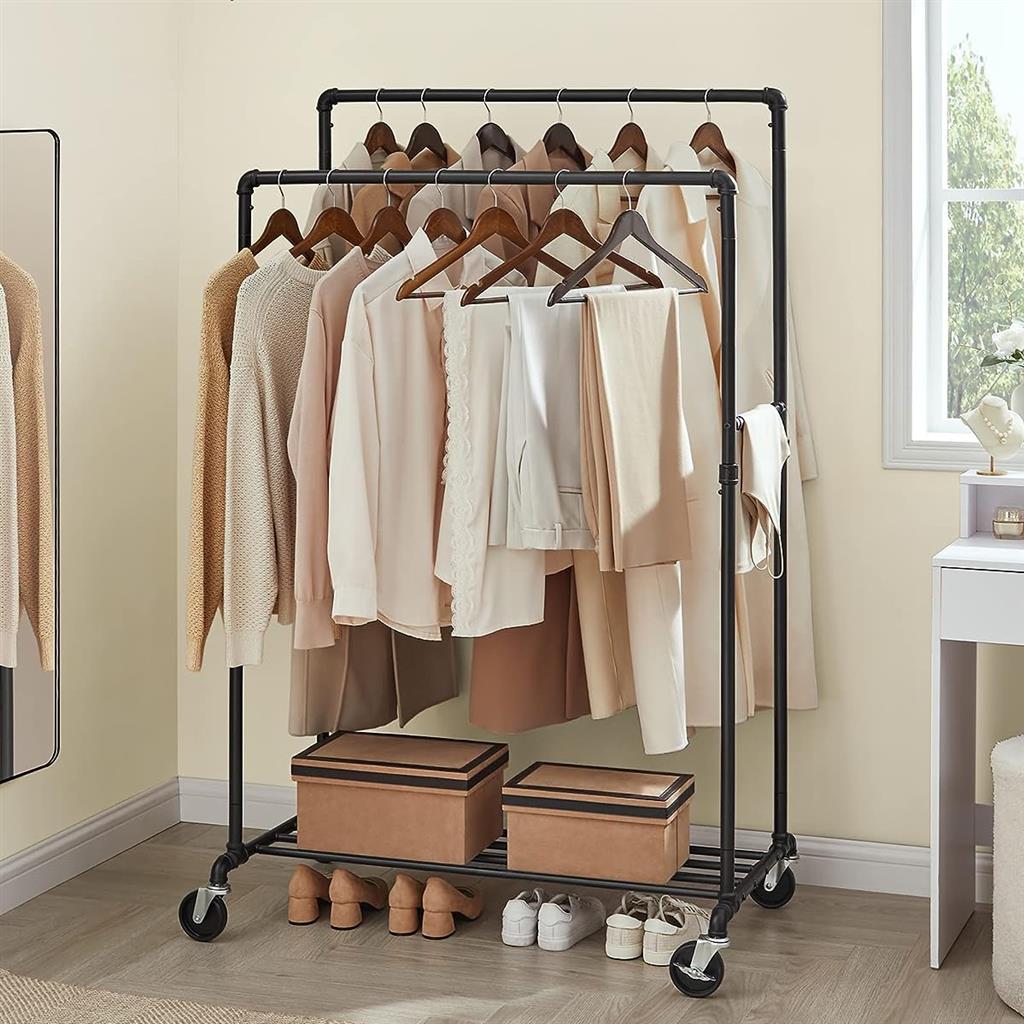 Rolling Clothes Rack $50 at Brad's Deals