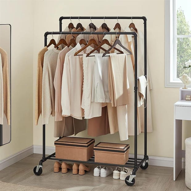 Rolling Clothes Rack $50 at Brad's Deals