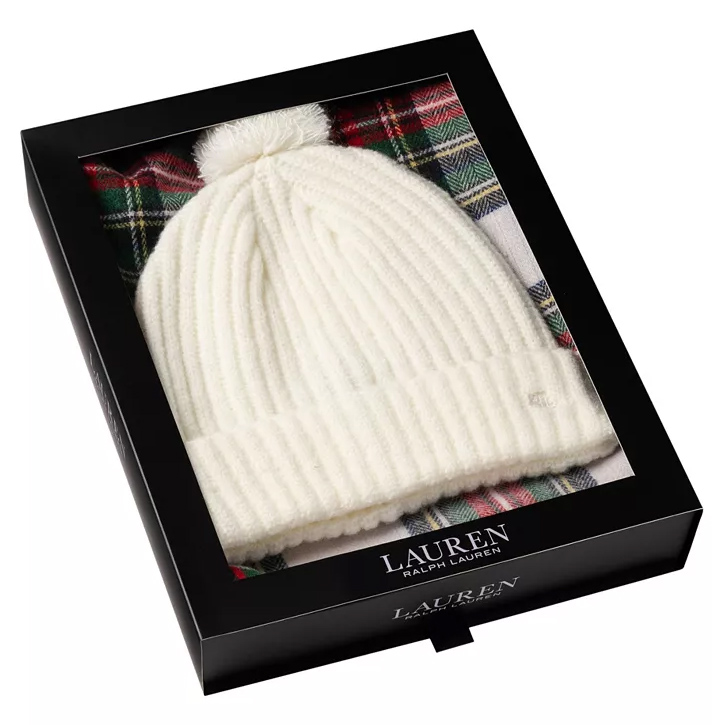 Ralph lauren womens hat and scarf set hotsell