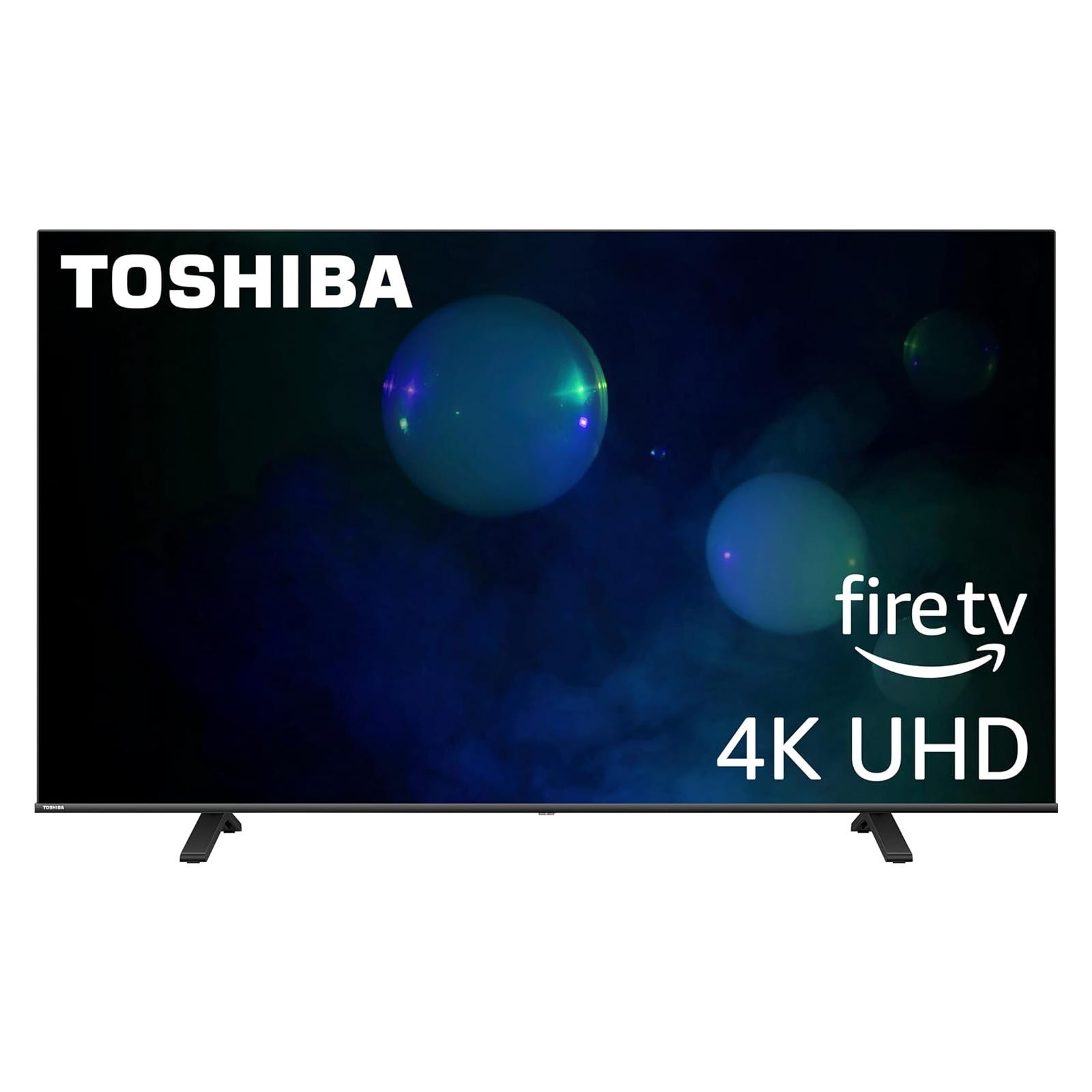 Toshiba 4K UHD television with Fire TV integration.