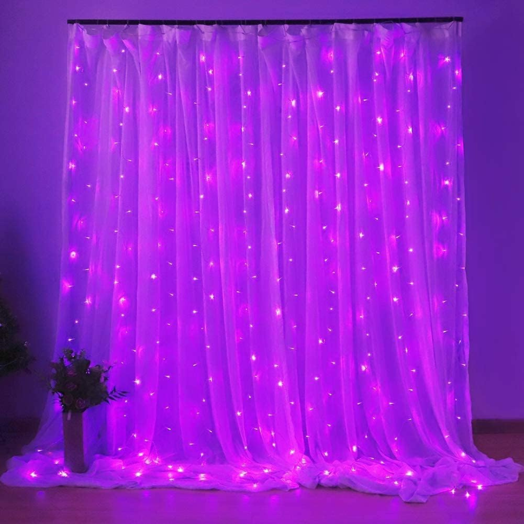 purple Curtain Lights