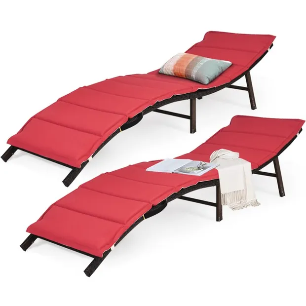 Interlocking Foldable Chairs 2pk Stackable Folding Lounge Chairs $99 at Brad's Deals
