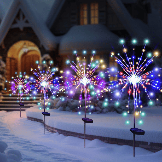 Firework Path 4ct Solar Fireworks Path Lights $20 at Brad's Deals