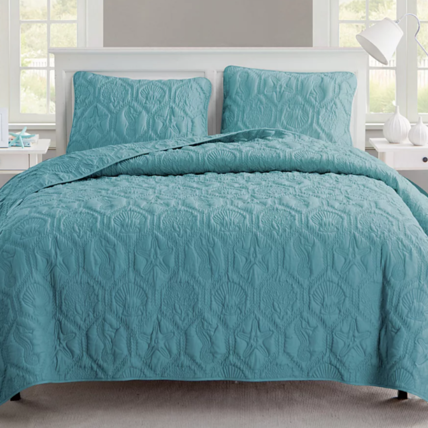 3pc Beachy Queen Quilt Set $28 at Brad's Deals