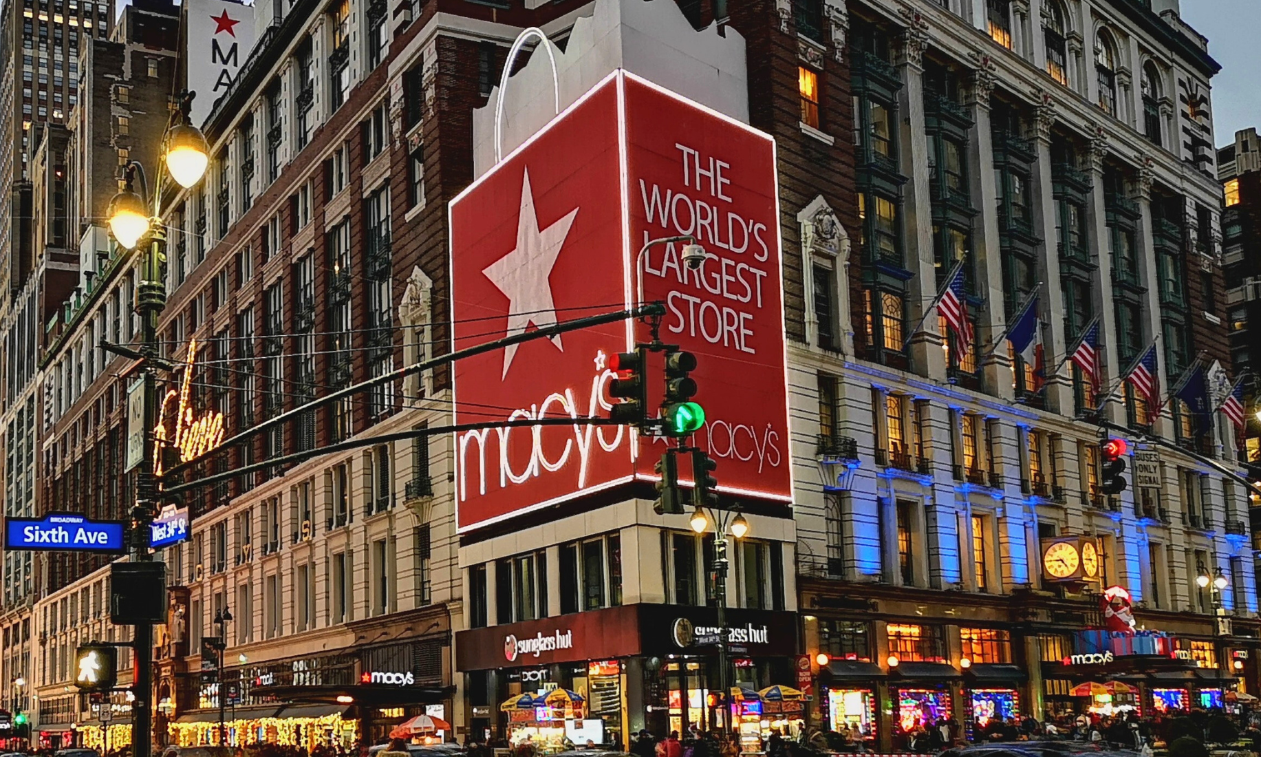 Large Macy's store